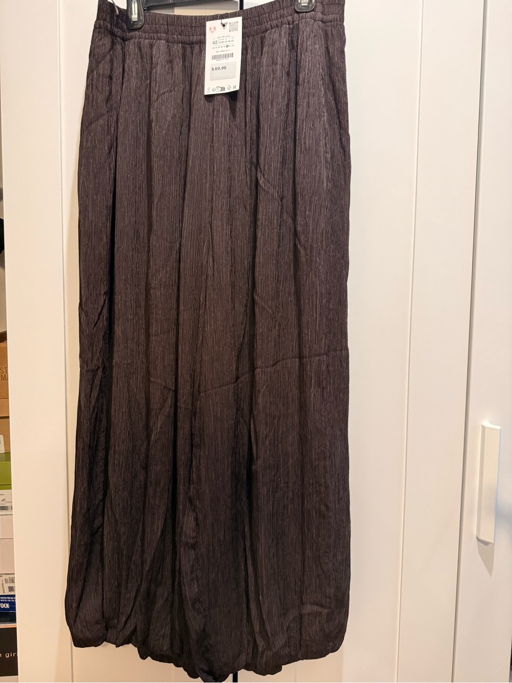 Zara Textured Balloon Pants - size 10